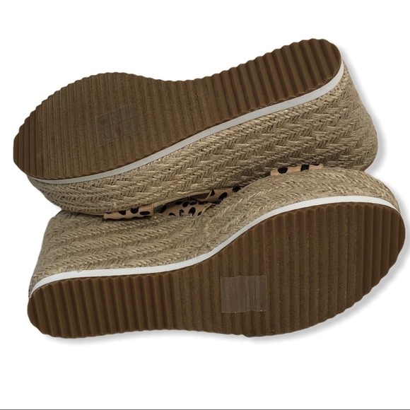 DV8 Cheetah Espadrille Wedge Sandals - Picture 6 of 8